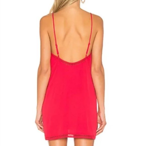 Lovers + Friends Red Open Back Slip Mini Dress - Picture 4 of 12
